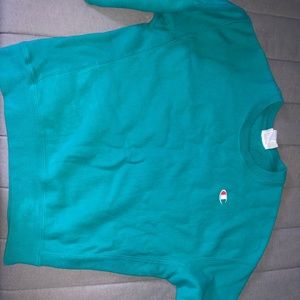Turquoise champion sweatshirt